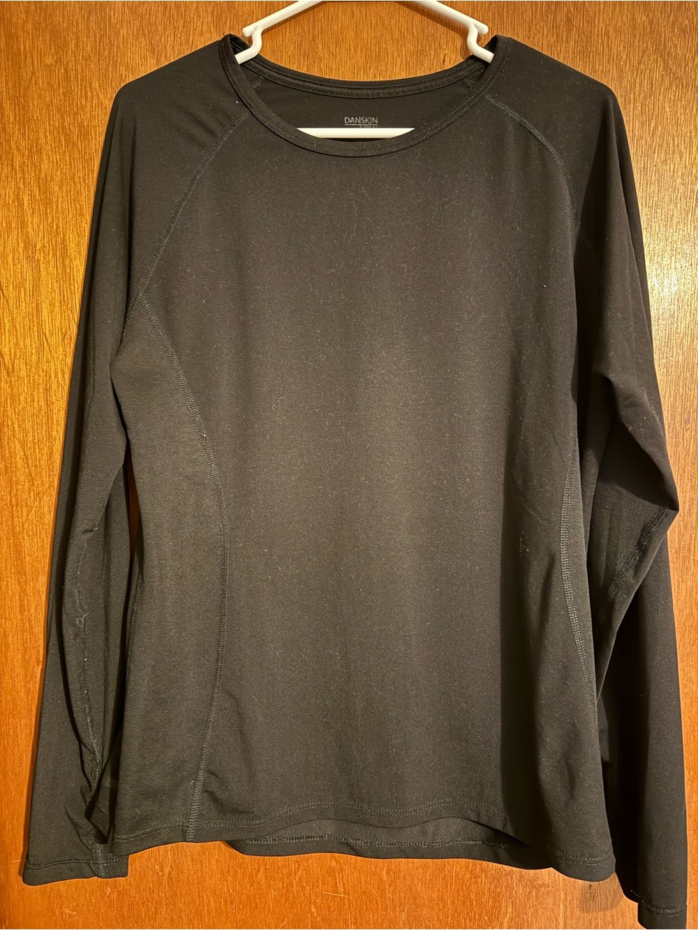 Danskin Women's Long Sleeve Crew Tee - Black